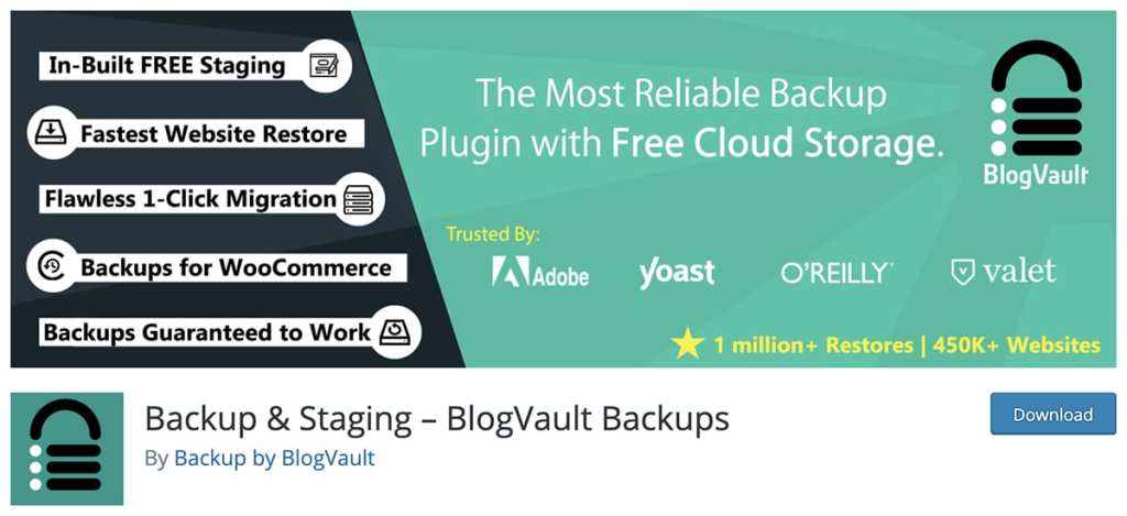 Backup & Staging – BlogVault Backups