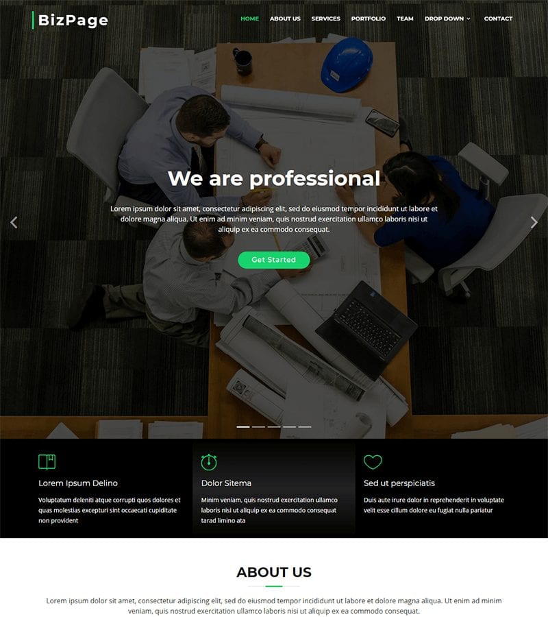 BizPage Bootstrap Business Template