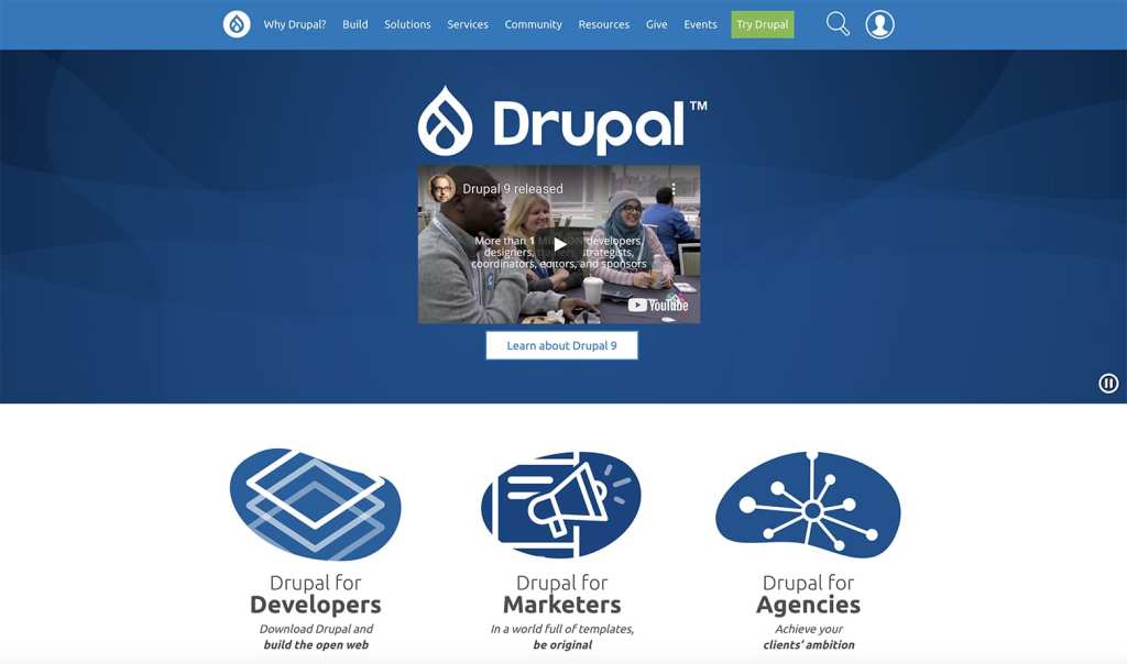 Drupal blogging platform