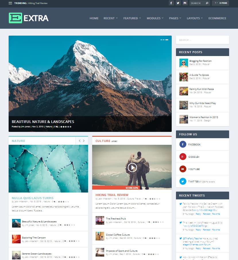 extra magazine theme