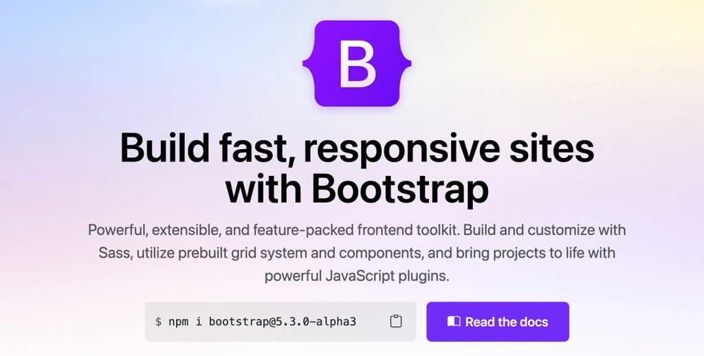 Get Bootstrap and use to build web apps