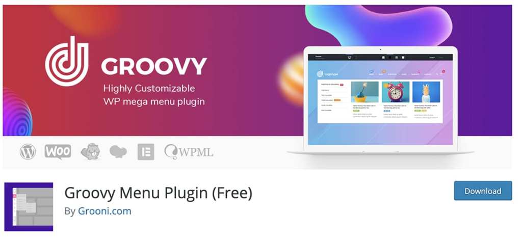 Groovy Menu Plugin (Free)