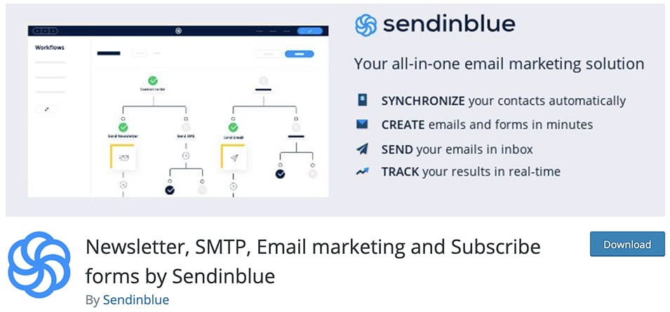 Newsletter, SMTP, Email marketing and Subscribe forms by Sendinblue