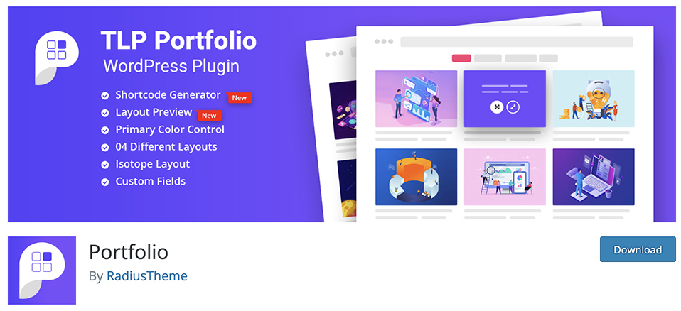 free wordpress portfolio plugins