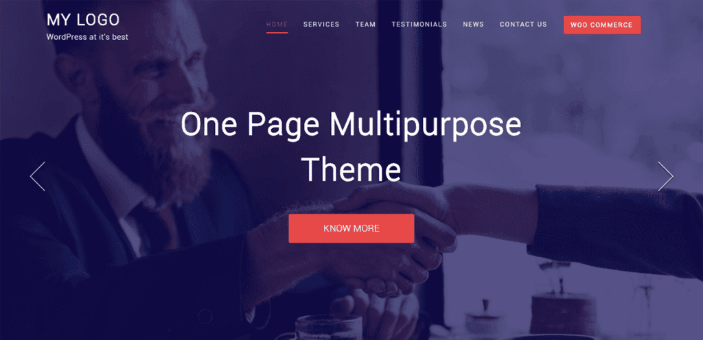 Best Free One Page WordPress Themes