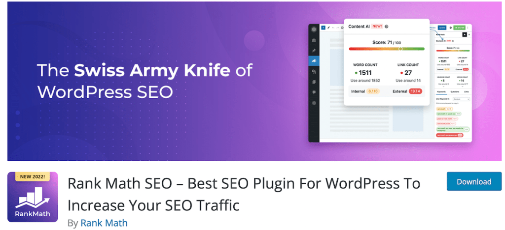 RankMath best SEO plugin