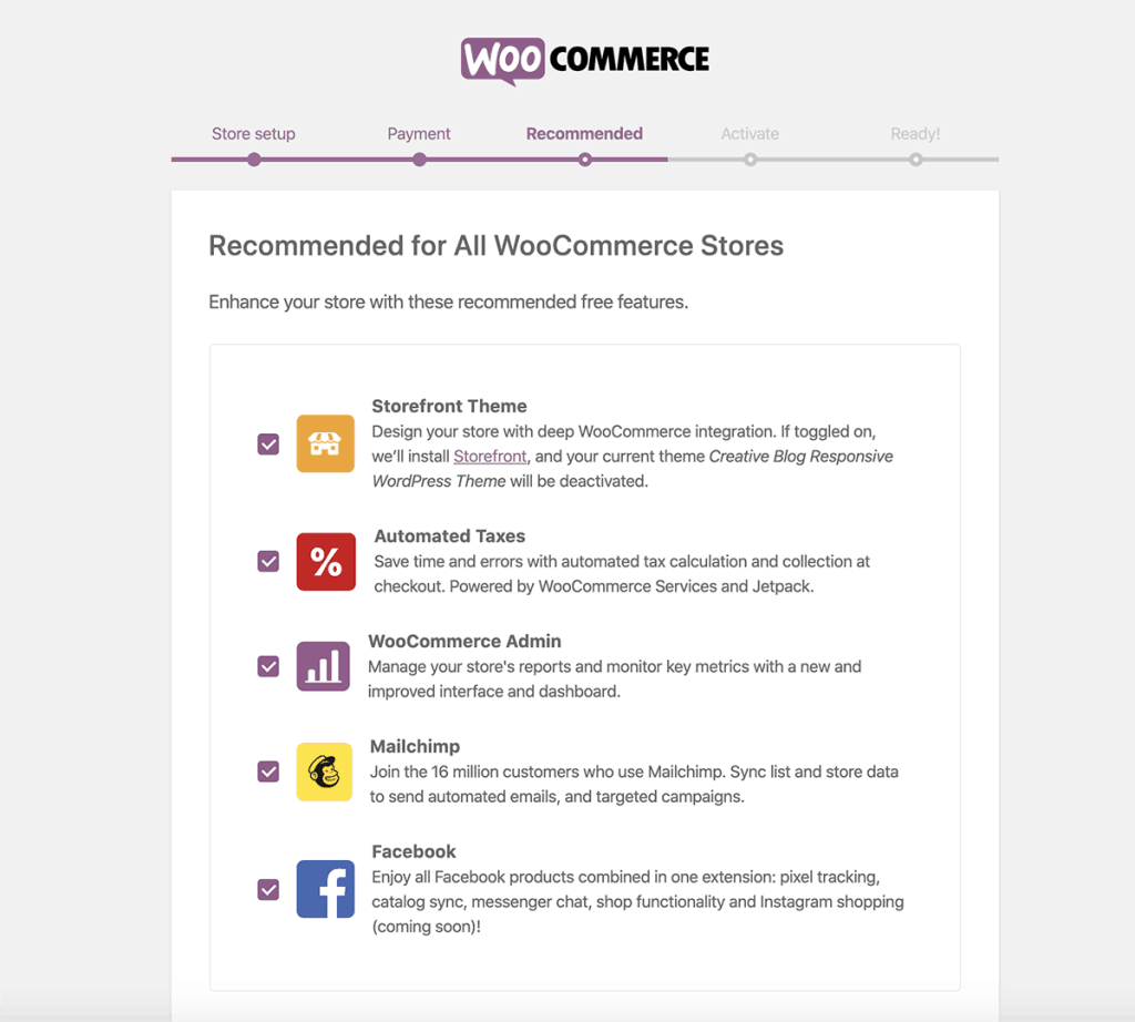 Recommended WooCommerce plugins